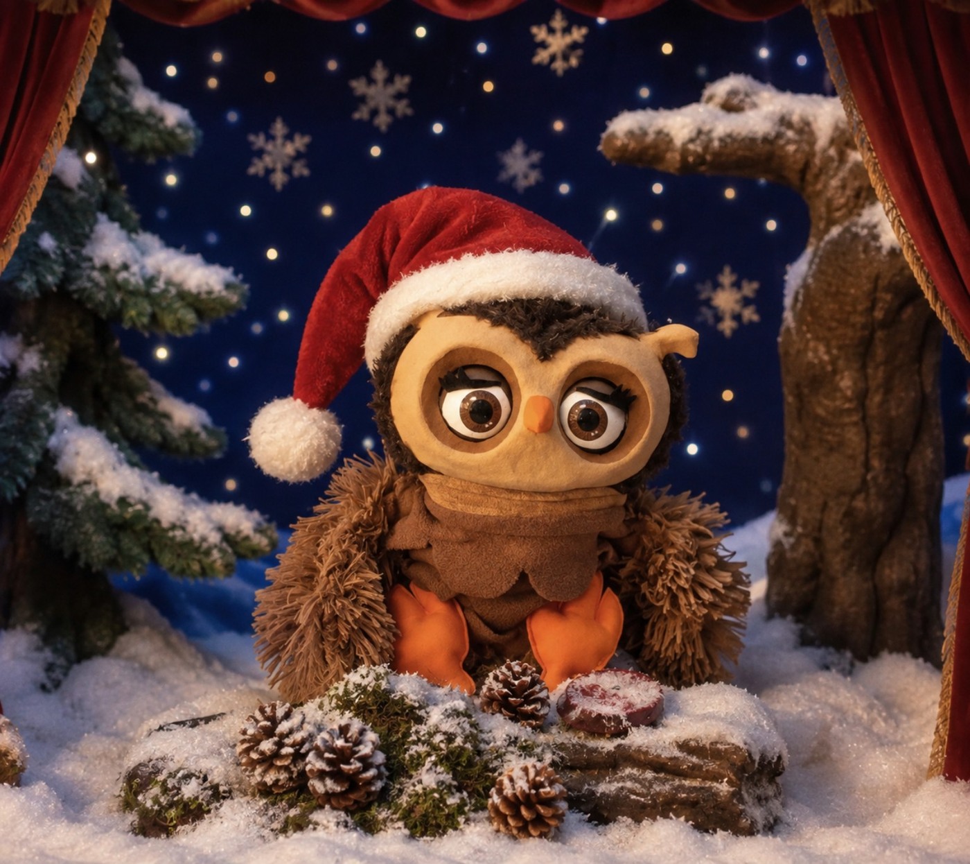 Figurentheater - die kleine Eule feiert Weihnachten